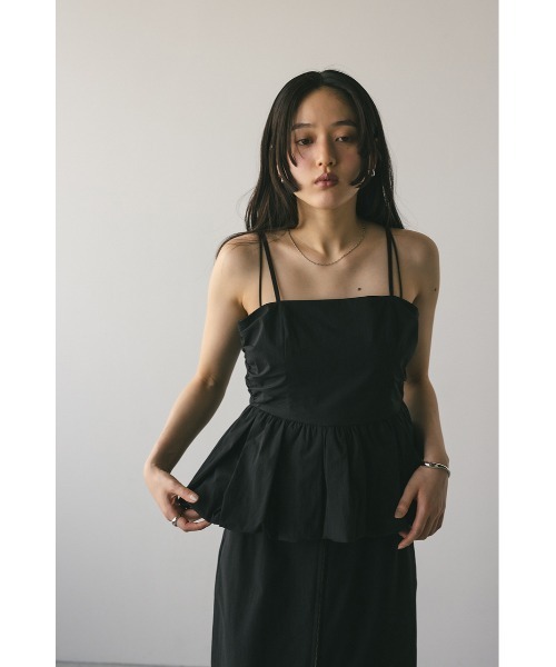 style mixer オープンネックペプラムシャツ M STYLEMIXER ブラウス シャツ オープンネックペプラムシャツ
