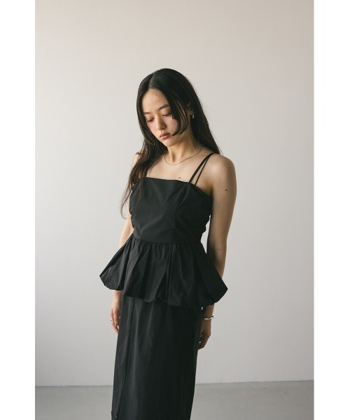 STYLEMIXER（スタイルミキサー）の「ペプラムキャミトップ（シャツ/ブラウス・レディース・ホワイト/ブラック/サックスブルー・SMALL/MEDIUM）」の19枚目の写真