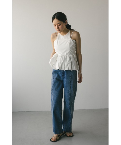 ブラウス シャツ ペプラムキャミトップ レディース ペプラムキャミトップ（シャツ/ブラウス）｜STYLEMIXER