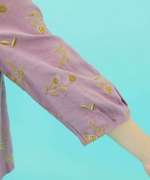 Abundancia de flores フラワー総刺繍ブラウス（シャツ/ブラウス