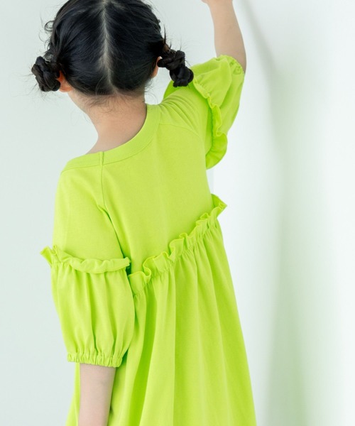LOWRYS FARM（ローリーズファーム）の「カットフリルワンピース　492801（ワンピース・キッズ・グリーン/レッド/ブラック・110cm/120cm/130cm/140cm/150cm）」の13枚目の写真