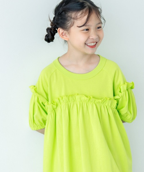 LOWRYS FARM（ローリーズファーム）の「カットフリルワンピース　492801（ワンピース・キッズ・グリーン/レッド/ブラック・110cm/120cm/130cm/140cm/150cm）」の14枚目の写真