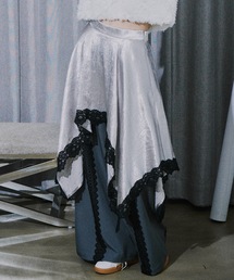 VIOLETTA（ヴィオレッタ）の「ワッシャーサテンハンカチーフヘムスカート（スカート）」