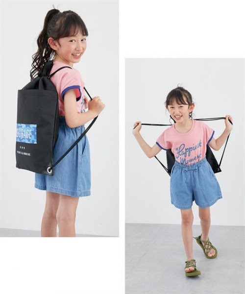未使用✨ナイルパーチ　nilepeach バッグ ナップサック型ビーチバッグ プールバッグ（男の子 女の子 水着