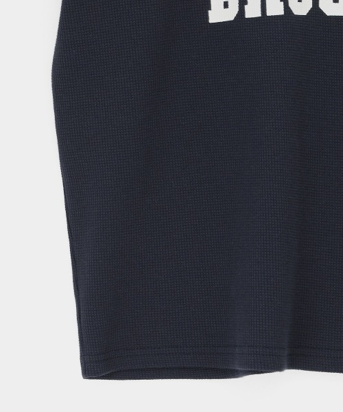 tシャツ 「MADE」 ブルックプリンティングワッフル半袖T レディース メンズ セール】[MADE] ブルックプリンティングワッフル半袖T（Tシャツ