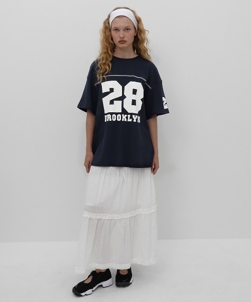 tシャツ 「MADE」 ブルックプリンティングワッフル半袖T レディース メンズ セール】[MADE] ブルックプリンティングワッフル半袖T（Tシャツ