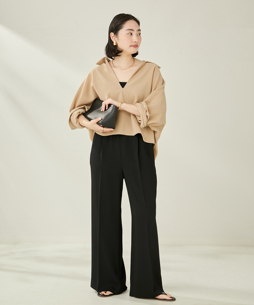 plage(プラージュ)の「《追加》GEORGETTE SKIPPER ブラウス(シャツ/ブラウス・レディース・ホワイト/ブラック/ベージュ系その他・FREE)」の7枚目の写真