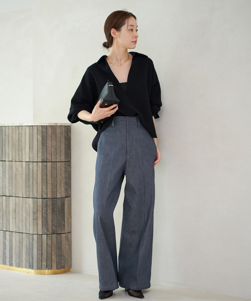 plage(プラージュ)の「《追加》GEORGETTE SKIPPER ブラウス(シャツ/ブラウス・レディース・ホワイト/ブラック/ベージュ系その他・FREE)」の8枚目の写真