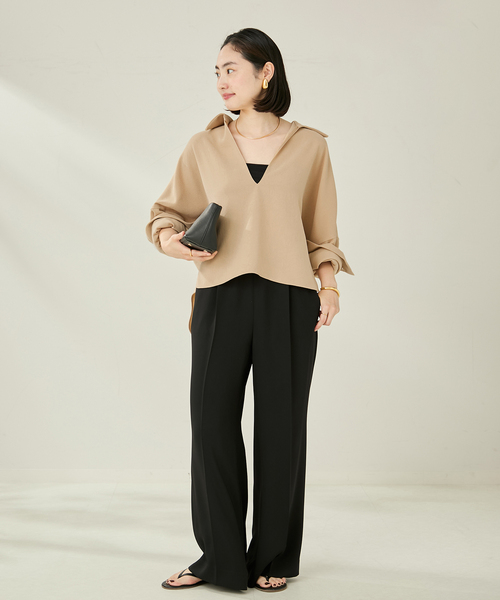 【2024AW】Plage GEORGETTE SKIPPER ブラウス 追加》GEORGETTE SKIPPER ブラウス（シャツ/ブラウス）｜Plage
