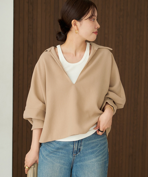 追加》GEORGETTE SKIPPER ブラウス（シャツ/ブラウス）｜Plage