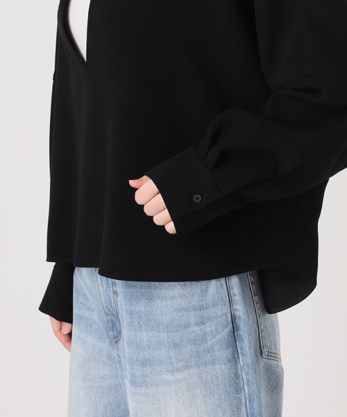 【2024AW】Plage GEORGETTE SKIPPER ブラウス 追加》GEORGETTE SKIPPER ブラウス（シャツ/ブラウス）｜Plage