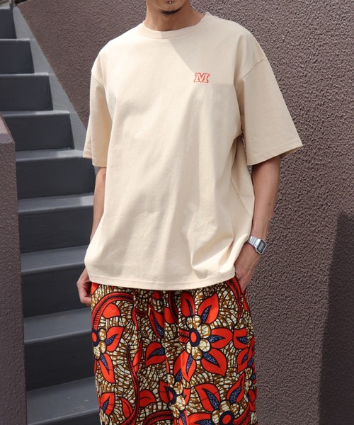 moyan ecri（モヤン エクリ）の「<moyan ecri>with smile パッチ刺繍Tシャツ（Tシャツ/カットソー・メンズ・ベージュ系その他/ブラック系その他/ホワイト系その他・FREE）」の12枚目の写真