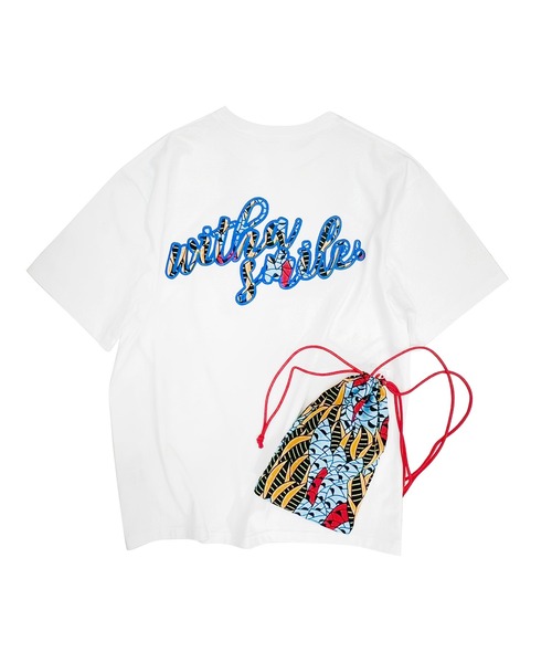 moyan ecri（モヤン エクリ）の「<moyan ecri>with smile パッチ刺繍Tシャツ（Tシャツ/カットソー・メンズ・ベージュ系その他/ブラック系その他/ホワイト系その他・FREE）」の18枚目の写真
