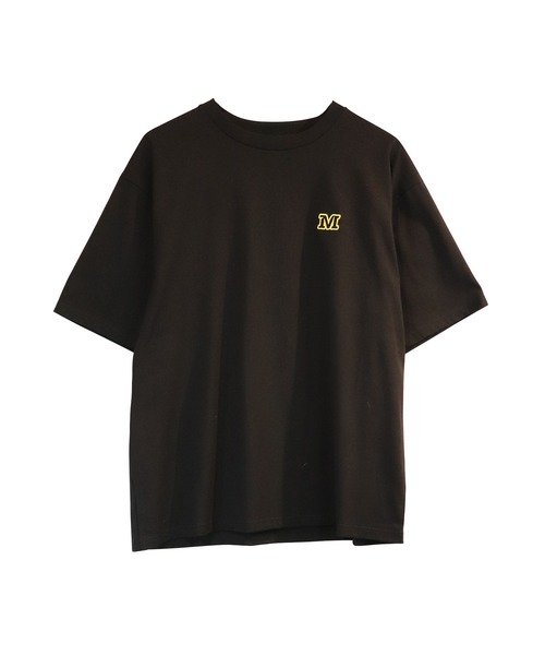 moyan ecri（モヤン エクリ）の「<moyan ecri>with smile パッチ刺繍Tシャツ（Tシャツ/カットソー・メンズ・ベージュ系その他/ブラック系その他/ホワイト系その他・FREE）」の9枚目の写真
