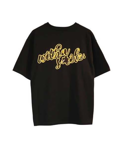 moyan ecri（モヤン エクリ）の「<moyan ecri>with smile パッチ刺繍Tシャツ（Tシャツ/カットソー・メンズ・ベージュ系その他/ブラック系その他/ホワイト系その他・FREE）」の10枚目の写真