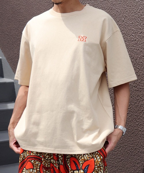 moyan ecri（モヤン エクリ）の「<moyan ecri>with smile パッチ刺繍Tシャツ（Tシャツ/カットソー・メンズ・ベージュ系その他/ブラック系その他/ホワイト系その他・FREE）」の14枚目の写真