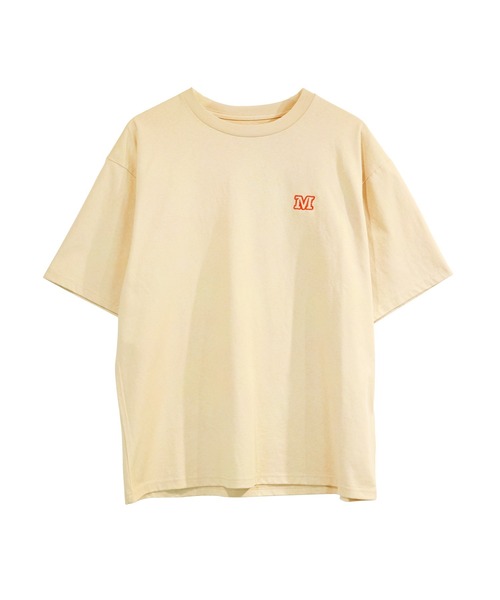 moyan ecri（モヤン エクリ）の「<moyan ecri>with smile パッチ刺繍Tシャツ（Tシャツ/カットソー・メンズ・ベージュ系その他/ブラック系その他/ホワイト系その他・FREE）」の16枚目の写真