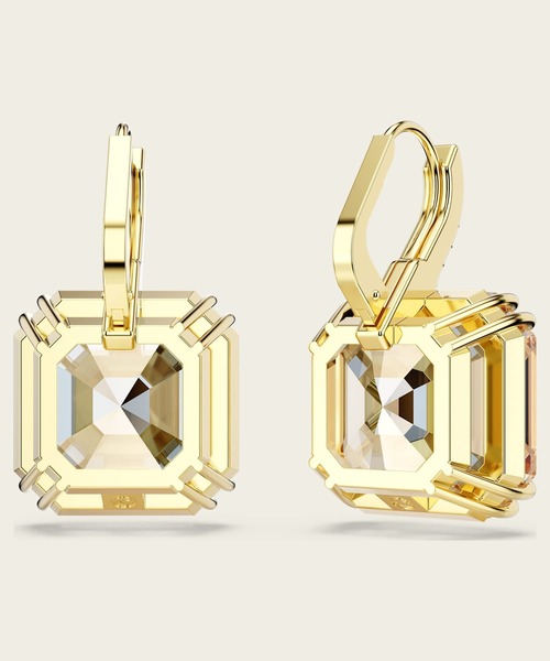 SWAROVSKI(スワロフスキー)の「【公式】【スワロフスキー】Millenia ドロップピアス, ミックスカット, キャラメル, ゴールドトーン・プレーティング(ピアス(両耳用)・レディース・ブラウン・ONESIZE)」の5枚目の写真