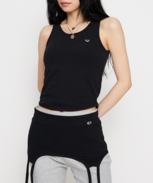 LAGUA GEM（ラグアジェム）の「METAL MOTIF 2PIECE タンクトップ（タンクトップ・レディース・ブラック/グレー/カーキ・FREE）」の2枚目の写真