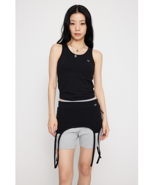 LAGUA GEM（ラグアジェム）の「METAL MOTIF 2PIECE タンクトップ（タンクトップ・レディース・ブラック/グレー/カーキ・FREE）」の5枚目の写真