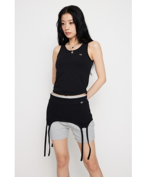 LAGUA GEM（ラグアジェム）の「METAL MOTIF 2PIECE タンクトップ（タンクトップ・レディース・ブラック/グレー/カーキ・FREE）」の6枚目の写真