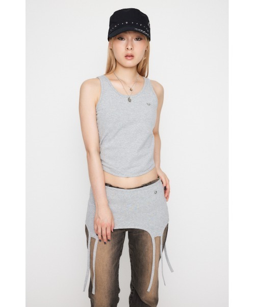 LAGUA GEM（ラグアジェム）の「METAL MOTIF 2PIECE タンクトップ（タンクトップ・レディース・ブラック/グレー/カーキ・FREE）」の13枚目の写真