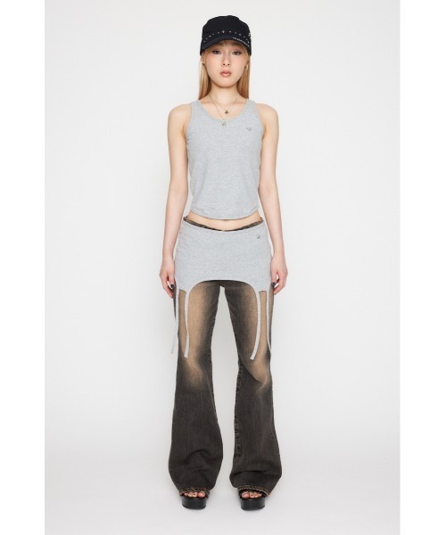 LAGUA GEM（ラグアジェム）の「METAL MOTIF 2PIECE タンクトップ（タンクトップ・レディース・ブラック/グレー/カーキ・FREE）」の15枚目の写真