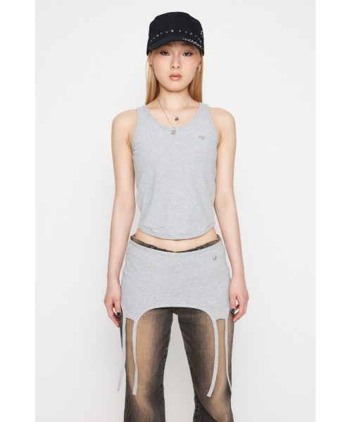 LAGUA GEM（ラグアジェム）の「METAL MOTIF 2PIECE タンクトップ（タンクトップ・レディース・ブラック/グレー/カーキ・FREE）」の12枚目の写真