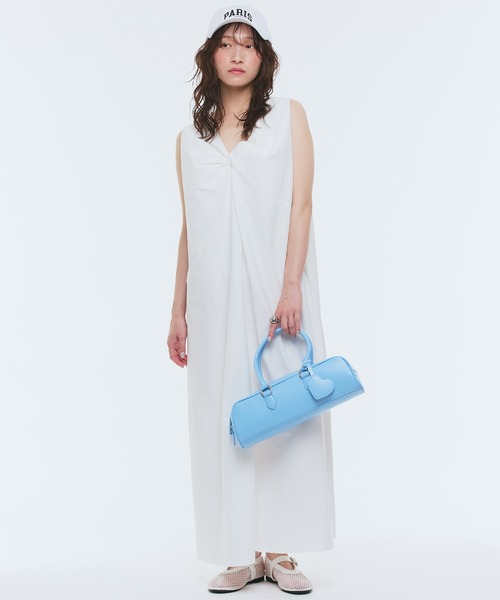 Narcissus(ナルシス)の「【前後2WAY】ロングシャツワンピース(ワンピース・レディース・ホワイト/ブラック・FREE)」の5枚目の写真