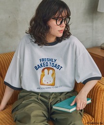 Miffy | 【miffy】別注 ミッフィー アソート グラフィックプリントオーバーサイズリンガー半袖Tシャツ(Tシャツ/カットソー)