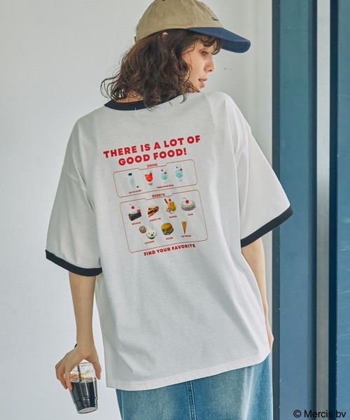 Miffy（ ミッフィー）の「【miffy】別注 ミッフィー アソート グラフィックプリントオーバーサイズリンガー半袖Tシャツ（Tシャツ/カットソー・レディース・ブラック/チャコール/スミクロ・FREE）」の10枚目の写真