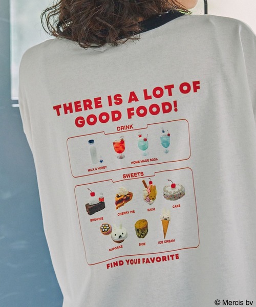 Miffy（ ミッフィー）の「【miffy】別注 ミッフィー アソート グラフィックプリントオーバーサイズリンガー半袖Tシャツ（Tシャツ/カットソー・レディース・ブラック/チャコール/スミクロ・FREE）」の14枚目の写真