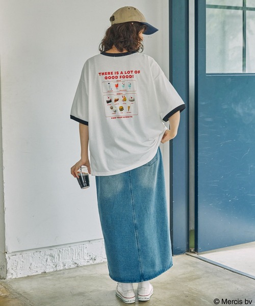 Miffy（ ミッフィー）の「【miffy】別注 ミッフィー アソート グラフィックプリントオーバーサイズリンガー半袖Tシャツ（Tシャツ/カットソー・レディース・ブラック/チャコール/スミクロ・FREE）」の17枚目の写真