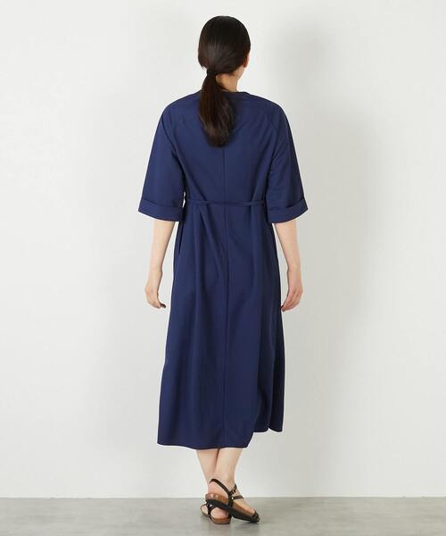 MELROSE claire（メルローズ クレール）の「【ナノキャラメルベルテッドカットワンピース】（ワンピース・レディース・ベージュ/ネイビー/カーキ・FREE）」の22枚目の写真
