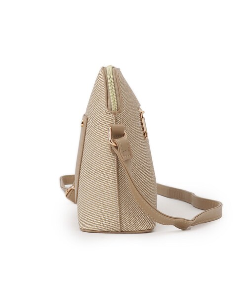 SHOO・LA・RUE(シューラルー)の「キャンバス風合皮ショルダーバッグ(ショルダーバッグ・レディース・ブラック系4/ブラウン系5/ベージュ系4・00)」の13枚目の写真