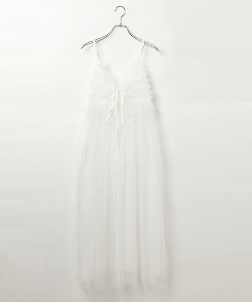 PAGEBOY（ページボーイ）の「チュールレイヤードワンピース（ワンピース・レディース・オフホワイト/ブラック・FREE）」の12枚目の写真