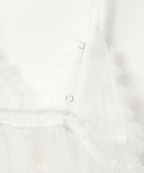 PAGEBOY（ページボーイ）の「チュールレイヤードワンピース（ワンピース・レディース・オフホワイト/ブラック・FREE）」の14枚目の写真