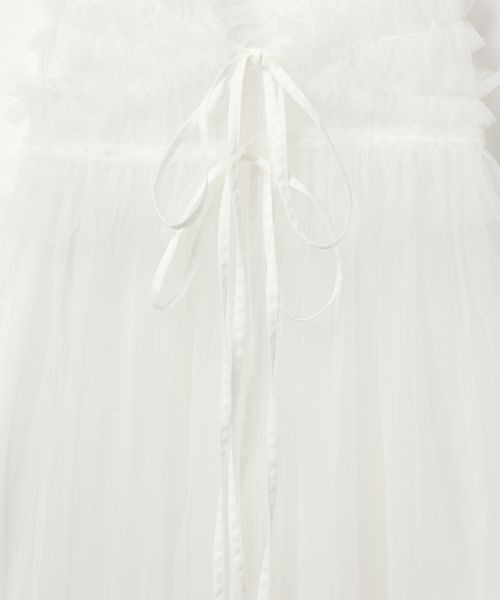 PAGEBOY（ページボーイ）の「チュールレイヤードワンピース（ワンピース・レディース・オフホワイト/ブラック・FREE）」の16枚目の写真