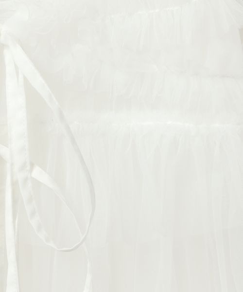 PAGEBOY（ページボーイ）の「チュールレイヤードワンピース（ワンピース・レディース・オフホワイト/ブラック・FREE）」の18枚目の写真