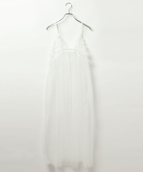 PAGEBOY（ページボーイ）の「チュールレイヤードワンピース（ワンピース・レディース・オフホワイト/ブラック・FREE）」の19枚目の写真