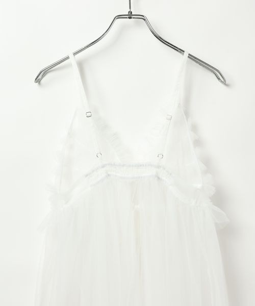 PAGEBOY（ページボーイ）の「チュールレイヤードワンピース（ワンピース・レディース・オフホワイト/ブラック・FREE）」の20枚目の写真
