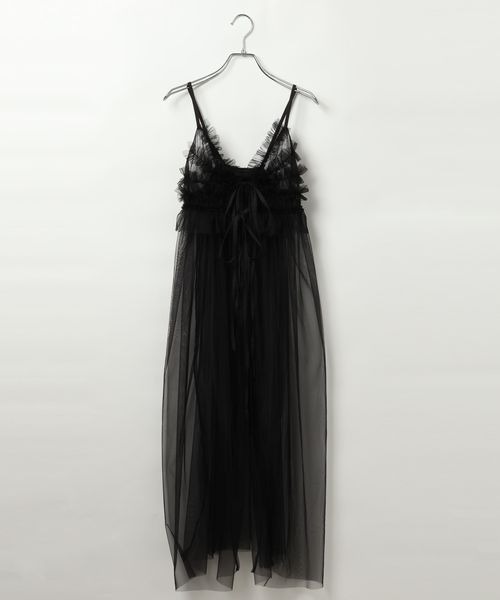 PAGEBOY（ページボーイ）の「チュールレイヤードワンピース（ワンピース・レディース・オフホワイト/ブラック・FREE）」の21枚目の写真
