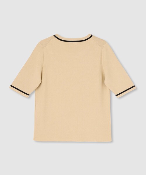 allureville(アルアバイル)の「総針コンパクトクルーネックプルオーバー(ニット/セーター・レディース・ネイビー/ブルー/ベージュ系その他・2)」の4枚目の写真