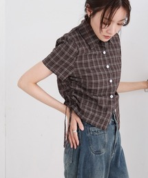 Bab | サイドリボンアソートチェックブラウス(シャツ/ブラウス)
