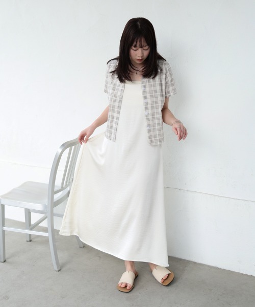 Bab（バブ）の「サイドリボンアソートチェックブラウス（シャツ/ブラウス・レディース・ブラック/ホワイト系その他/ブラウン・M）」の6枚目の写真