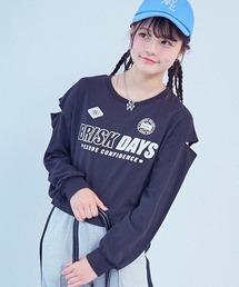 chum by devirock（チュムバイデビロック）の「【chum】UVカット えらべるプリント クロップド丈 長袖Tシャツ（Tシャツ/カットソー）」