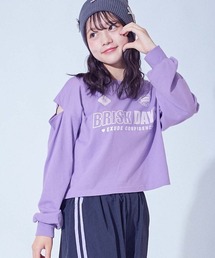 chum by devirock（チュムバイデビロック）の「【chum】UVカット えらべるプリント クロップド丈 長袖Tシャツ（Tシャツ/カットソー）」