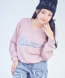 chum by devirock（チュムバイデビロック）の「【chum】UVカット えらべるプリント クロップド丈 長袖Tシャツ（Tシャツ/カットソー）」