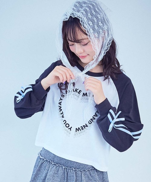 セール】【chum】UVカット えらべるプリント クロップド丈 長袖Tシャツ セール】【chum】UVカット えらべるプリント クロップド丈 長袖Tシャツ
