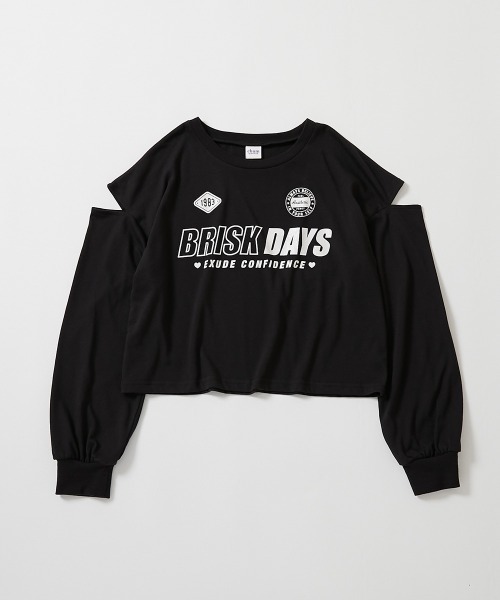 セール】【chum】UVカット えらべるプリント クロップド丈 長袖Tシャツ セール】【chum】UVカット えらべるプリント クロップド丈 長袖Tシャツ